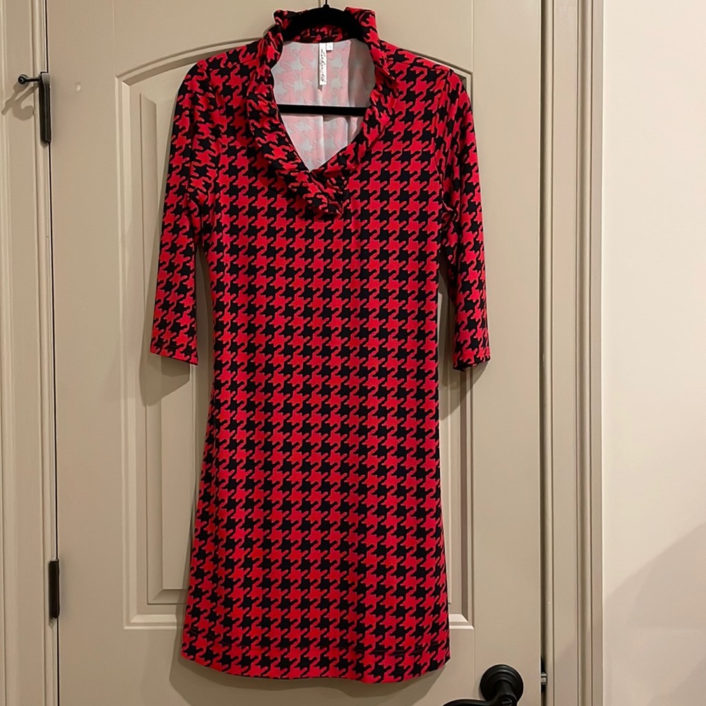 Lulu B knit print dress. Size 8.